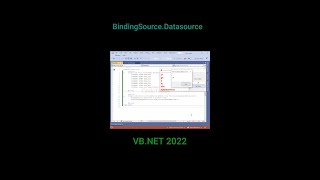 BindingSource Datasource Vb net 2022 การใช้ BindingSource Control [upl. by Harihs]