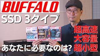 オーディオ  TV録画  動画編集・・・バリエーション豊富なバッファローの外付けSSDを試す。 [upl. by Asseret502]