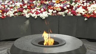 Armenian President quotThe 100th anniversary of the Armenian genocide is quota new starting pointquot [upl. by Okihsoy]