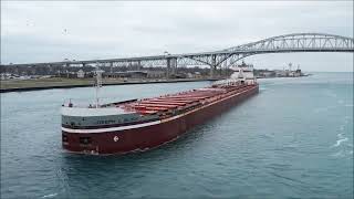 JOSEPH L BLOCK Downbound Port Huron Michigan 3272024 [upl. by Brie]