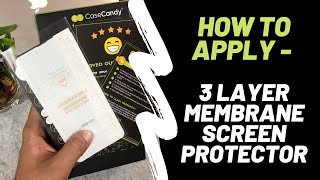 How To Apply Membrane Screen Guard 3 layer [upl. by Annayat]