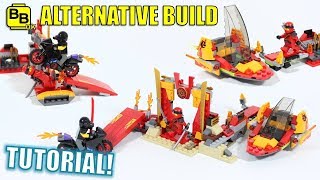 LEGO NINJAGO 70638 ALTERNATIVE BUILD KAIS FIRE BASE [upl. by Adnoma]