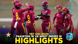 Full Highlights  Pakistan Women vs West Indies Women  1st ODI 2024  PCB  M2F2A [upl. by Leahcimluap]