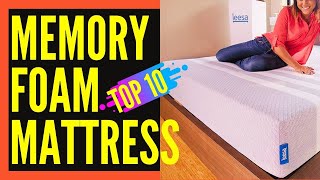 Top10 Best Memory Foam Mattress  Best Memory Foam Mattress Reviews [upl. by Onifled835]