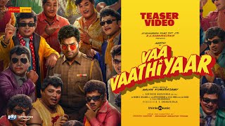 Vaa Vaathiyaar Teaser  Karthi Krithi Shetty  Santhosh Narayanan  Nalan Kumarasamy  Studio Green [upl. by Conlen]