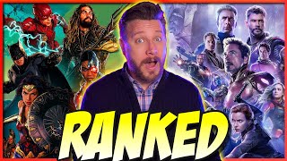 Every MCU and DCEU Film Ranked one last time [upl. by Lobel]