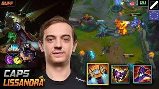 Caps Mid Lissandra Build Hextech Rocketbelt Unsealed Spellbook  LOL EUW 131 [upl. by Ojyllek]