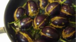 stuffed eggplantBrinjal curry  gutti vankaya [upl. by Hsirrehc]