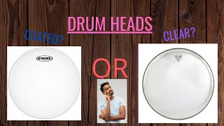 CLEAR OR COATED DRUM HEADS COMPARISON [upl. by Ayerdna479]