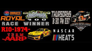 NASCAR HEAT 5  LRL CHARLOTTE ROVAL CUP RACE 9 OF 36 111424 [upl. by Kling]