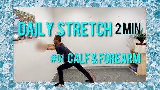 01CalfampForearm Stretching for low back pain Reasons are Check the comment section below [upl. by Lunneta]