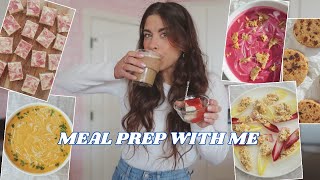 MEAL PREP WITH ME  What I Eat on the Mediterranean Diet  Chatty Cooking Vlog weight loss amp goals [upl. by Fabozzi]