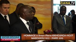 HOMMAGE SPECIAL SimonPierre KIKHOUNGANGOToraison funèbre par Magloire NDOBA [upl. by Anoo]