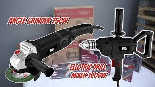 TOHO UNBOXING PART 1 ANGLE GRINDER 750W amp ELECTRIC DRILL MIXER 1000W [upl. by Seda]