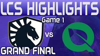 TL vs FLY Highlights Game 1  LCS GRAND FINAL 2024  Team Liquid vs FlyQuest by Onivia [upl. by Henry]