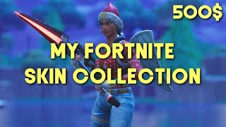 MY RARE FORTNITE SKIN COLLECTION [upl. by Surazal726]