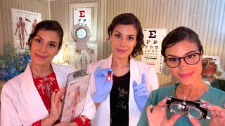 ASMR Chiropractor  Cranial Nerve Exam  Eye Exam  FULL BODY Detailed Inspection [upl. by Nothgierc]