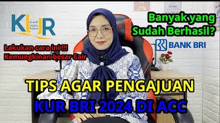 TIPS AGAR PENGAJUAN KUR BRI 2024 DI ACC [upl. by Niriam]