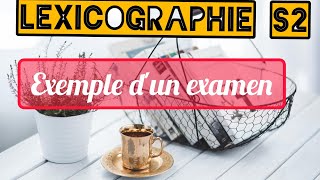 EXAMEN DE LEXICOGRAPHIE SEMESTRE 2 [upl. by Rybma]