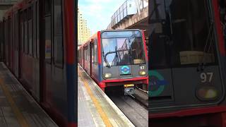 DLR train arriving at Canning Town station [upl. by Tiffani]