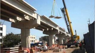 CONSTRUCCIÓN DEL VIADUCTO ELEVADO PARA EL TREN ELÉCTRICO [upl. by Jobi]