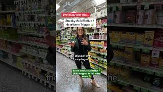 Are these foods worsening your GERD AcidReflux 🧐 tap👇for full grocery tour heartburn gerddiet [upl. by Hareenum]