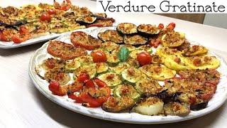 VERDURE GRATINATE SAPORITE ricetta semplice GRILLED VEGETABLES  Tutti a Tavola [upl. by Venetia]