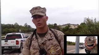 First Amendment Test Return To Camp Pendleton Marine Base [upl. by Kirbee]