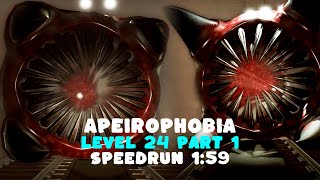 Roblox Apeirophobia Chapter 2 Level 24 Part 1 Speedrun 159 Solo [upl. by Darn]