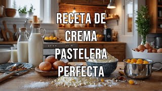 ¡Crema Pastelera Perfecta en Casa 🍮 [upl. by Namra55]