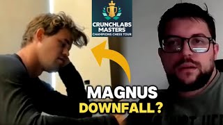 MAGNUS DOWNFALL missed the Winning Move against Maxime Vachier Lagrave in Crunchlabs Masters 2024 [upl. by Prudence141]