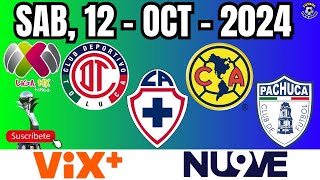 ⚽⚡LIGA FEMENIL MX  SABADO 12 OCTUBRE 2024⚡⚽ [upl. by Delle672]