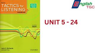 TACTICS for LISTENING BASIC UNIT 5 24 [upl. by Onfroi]