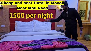 Cheap and best hotels in Manali  Siyal Inn Contact 7807624838 Mall road [upl. by Patt]