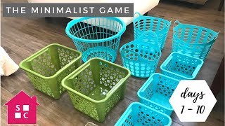 The Minimalist Game 2018  Declutter with Me Days 1  10 [upl. by Enined]