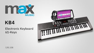 MAX Music KB4 Electronic Keyboard 61key  130108 [upl. by Akins]