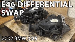 BMW E46 Manual Swap Project Differential Swap DIY [upl. by Jewett655]