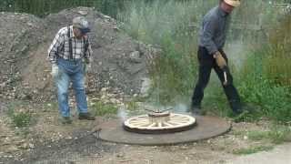 Making a Wooden Carriage wheel Pt3 [upl. by Audrey]