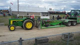 John Deere 820 1957 Norwood Fair 2019 [upl. by Adlitam]