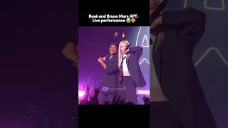 The ICONIC apt Performance ⚡️❤️‍🔥 Rosé and Bruno Mars first ever live performance mamaawards [upl. by Aydin]