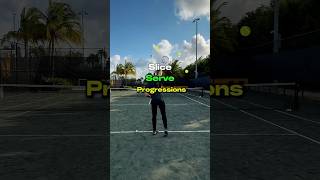 Slice Serve Progressions 🔪🎾 [upl. by Hodess]