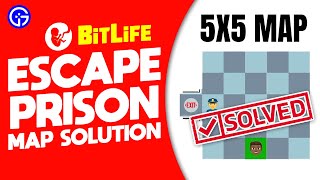 BITLIFE Escape Prison 5x5 Map  How To Escape From Jail bitlife [upl. by Gmur]