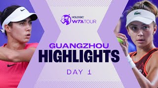 Danilovic Cristian amp Wei kick off play in Guangzhou  WTA Match Highlights [upl. by Nerraf]