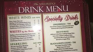 The Milleridge Inn Christmas Menu Long Island New York [upl. by Alarice]