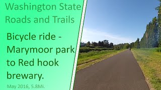 Bicycle ride from Marymoor park Redmond WA to the Red hook brewery Woodinville WA [upl. by Janka]