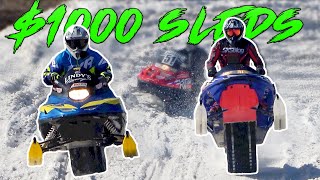 The BIGGEST Cheap Snowmobile Race EVER [upl. by Ybba]