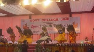 Zonal Youth festival Safidon zone 2024 SM GGC Safidon got 1st position in Group dance general [upl. by Hanleigh165]