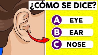 Partes del Cuerpo en Inglés  Test con Opciones ✅ [upl. by Bondy]