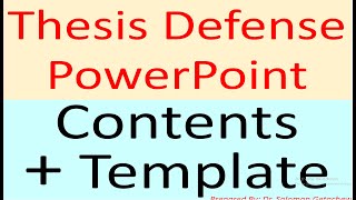 Thesis Defense PowerPoint Presentation Contents [upl. by Narcis637]