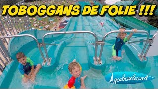 TOBOGGANS DE FOLIE À AQUABOULEVARD [upl. by Gruber]